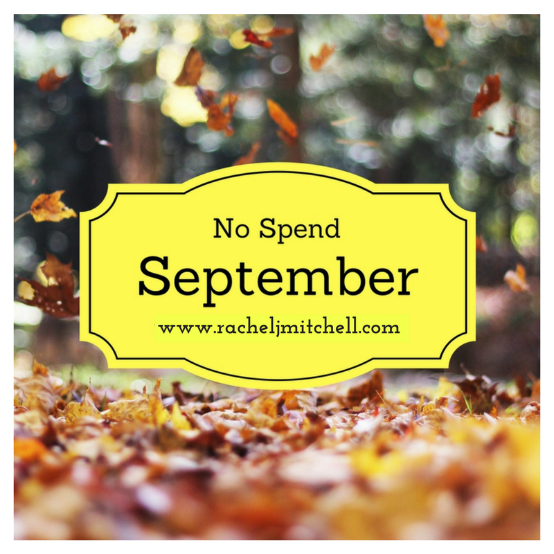 no spending september; faith and fitness, dave ramsey, save money 